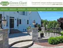 Tablet Screenshot of greengiantdesign.com